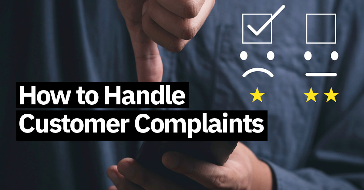 how to handle customer complaints